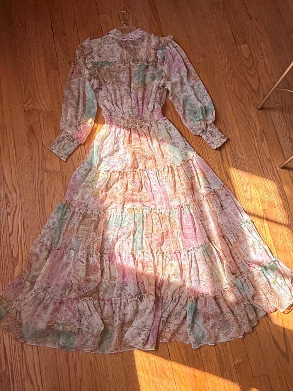 MISA Los Angeles Floral and Paisley Maxi Dress